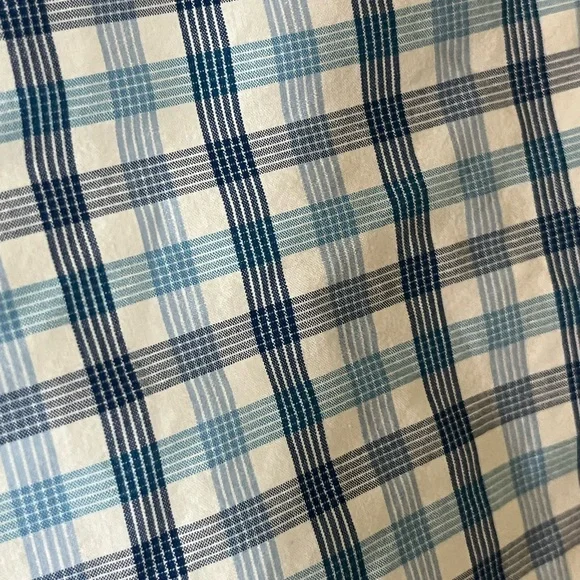 Tommy Hilfiger Men's Blue & White Button Down Checkered Shirt Size XL - Picture 7 of 14